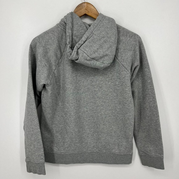 Nike Pullover Hoodie Women's‎ Size XS Gray Embroidered Logo Pockets - Picture 6 of 10